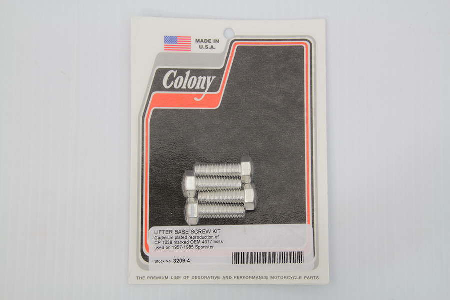 Colony - Tappet Block Screw Kit Cadmium