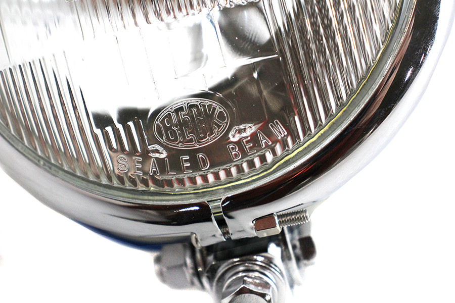 Wyatt Gatling #62017 - 5-3/4 inch Round Headlamp Assembly Chrome