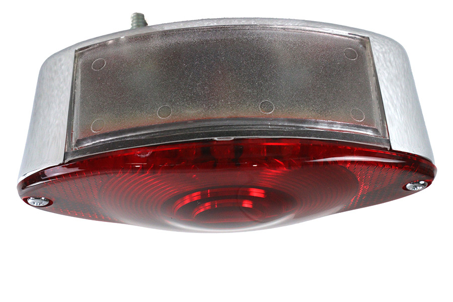 Wyatt Gatling #71730B - Chrome Tail Lamp Cateye Style