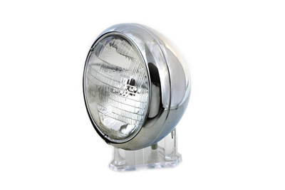 Wyatt Gatling - 6 Volt 7 inch Round Sealed Beam Headlamp Assembly