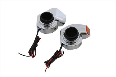Wyatt Gatling #20-6060 - Chrome Front Turn Signal Marker Lamp Set