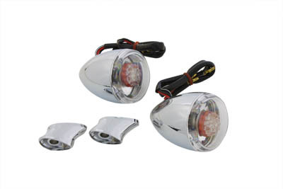 Wyatt Gatling #20-0398 - Rear Turn Signal Kit Clear Lens Red LED