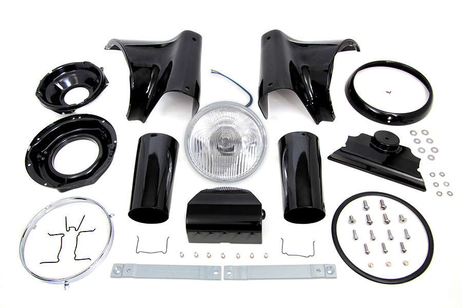 Wyatt Gatling #160008 - Black 7 inch Headlamp Cowl Kit