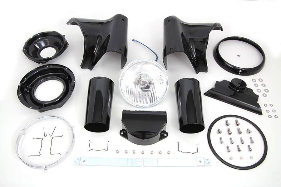 Wyatt Gatling #160008 - Black 7 inch Headlamp Cowl Kit