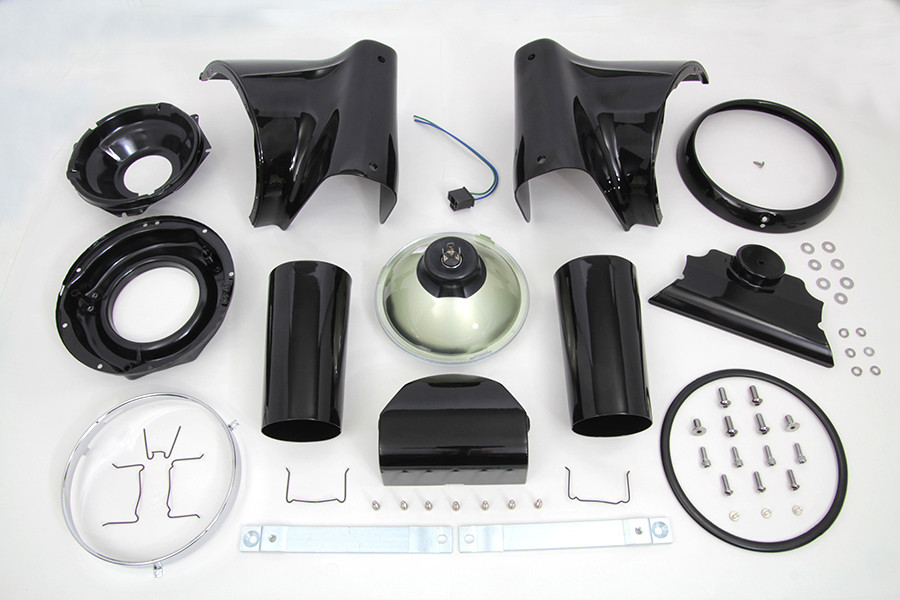 Wyatt Gatling #160008 - Black 7 inch Headlamp Cowl Kit