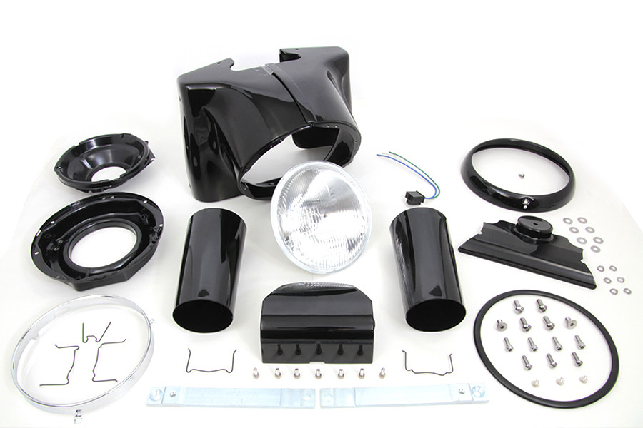 Wyatt Gatling #160008 - Black 7 inch Headlamp Cowl Kit