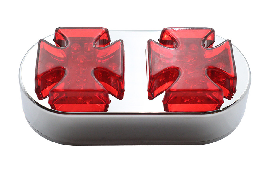 Wyatt Gatling #12-0092R - Chrome Maltese Tail Lamp