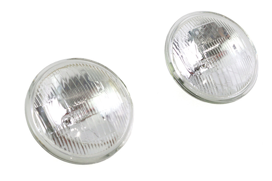 Wyatt Gatling #77183A - Clear 4-1/2 inch 12 Volt Sealed Beam Spotlamp Bulb Set