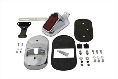 V-Twin - Chrome Tombstone Tail Lamp Kit