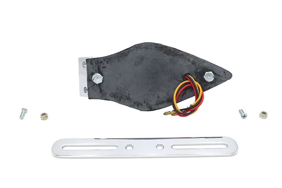 Wyatt Gatling #20-6580CIED - Chrome Teardrop LED Tail Lamp Clear Lens