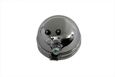 V-Twin #01274 - Replica 5-3/4 inch Round Chrome Headlamp