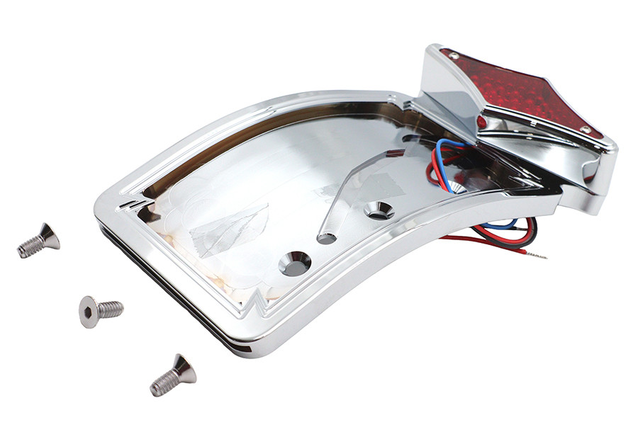 Wyatt Gatling #76085DT - Tail Lamp and License Plate Set Diamond Style