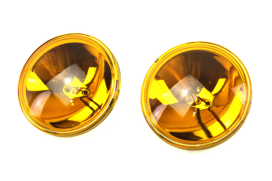 Wyatt Gatling #77184 - 4-1/2 inch Amber Sealed Beam 12 Volt Spotlamp Set