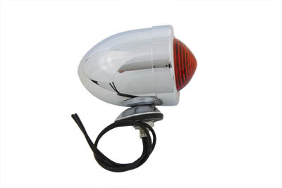 Wyatt Gatling #20-6505A - Chrome Bullet Red Marker Lamp Dual Filament