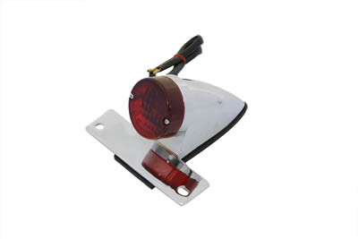Wyatt Gatling #20-6595B - Chrome P-K Sport Tail Lamp with Red Lens