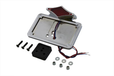 Wyatt Gatling #28-6046 - Chrome Diamond LED Fender Mount Tail Lamp Assembly