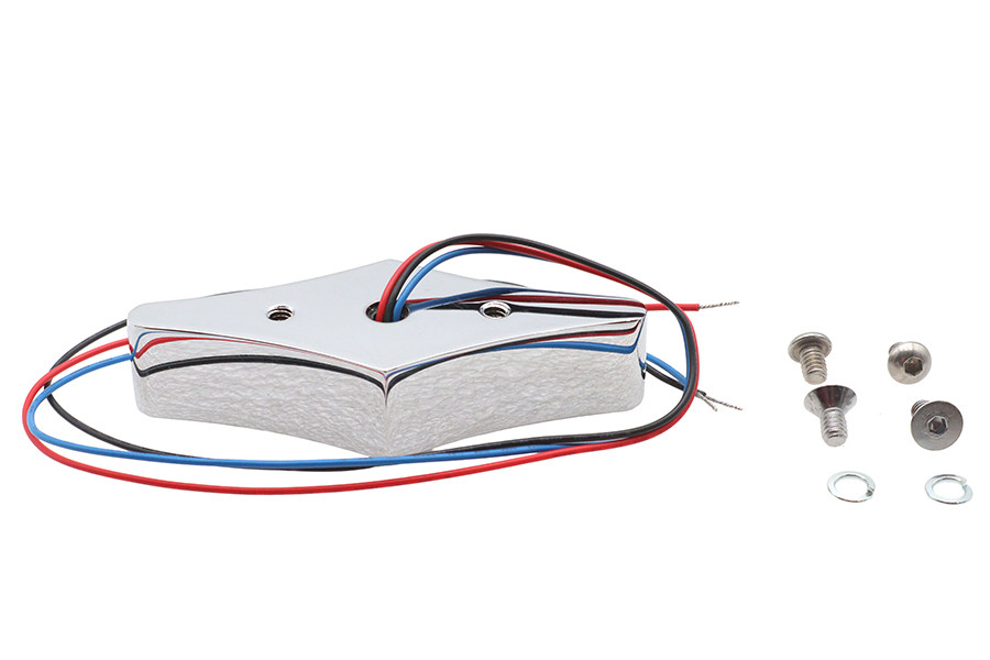 Wyatt Gatling #76100 - Chrome Diamond LED Flat Back Tail Lamp