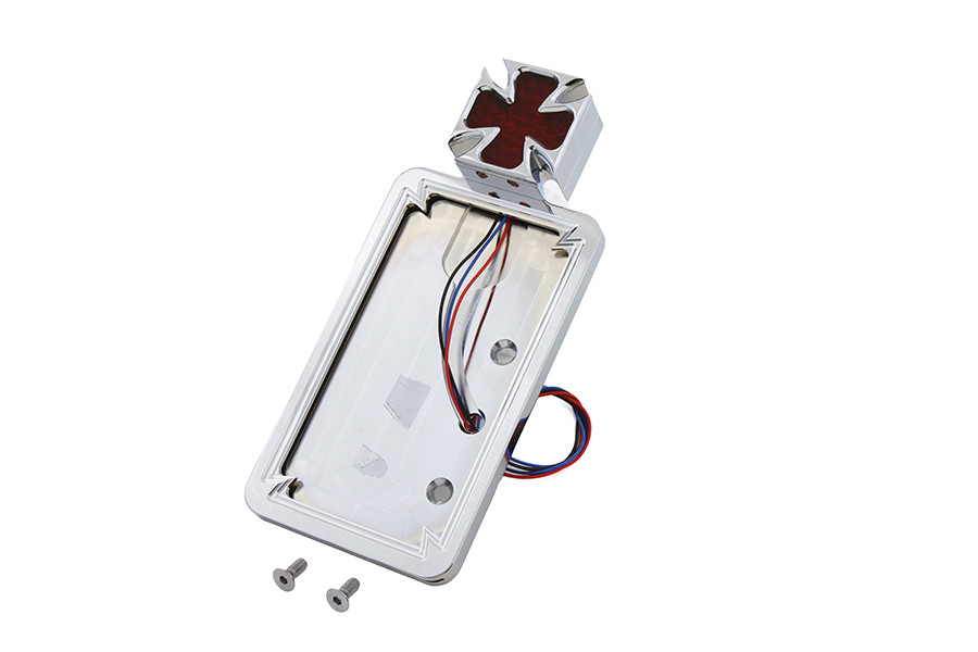 Wyatt Gatling #76197T - Maltese LED Vertical Tail Lamp and License Plate Mount
