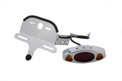 Wyatt Gatling - Wyatt Gatling Chrome Oval Tail Lamp Assembly