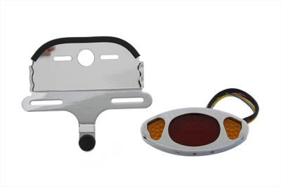 Wyatt Gatling - Wyatt Gatling Chrome Oval Tail Lamp Assembly