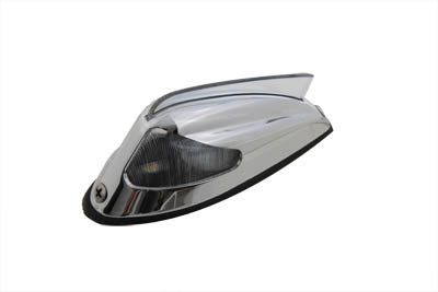 Wyatt Gatling #12-0027C - Replica Front Fender Lamp with Clear Lens