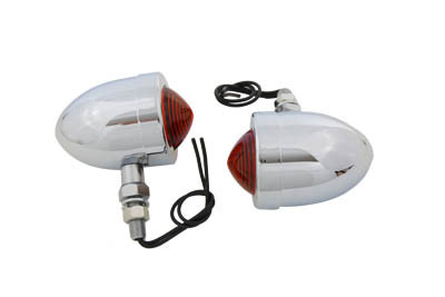Wyatt Gatling #20-6505AL - Chrome Red Marker Lamp Set