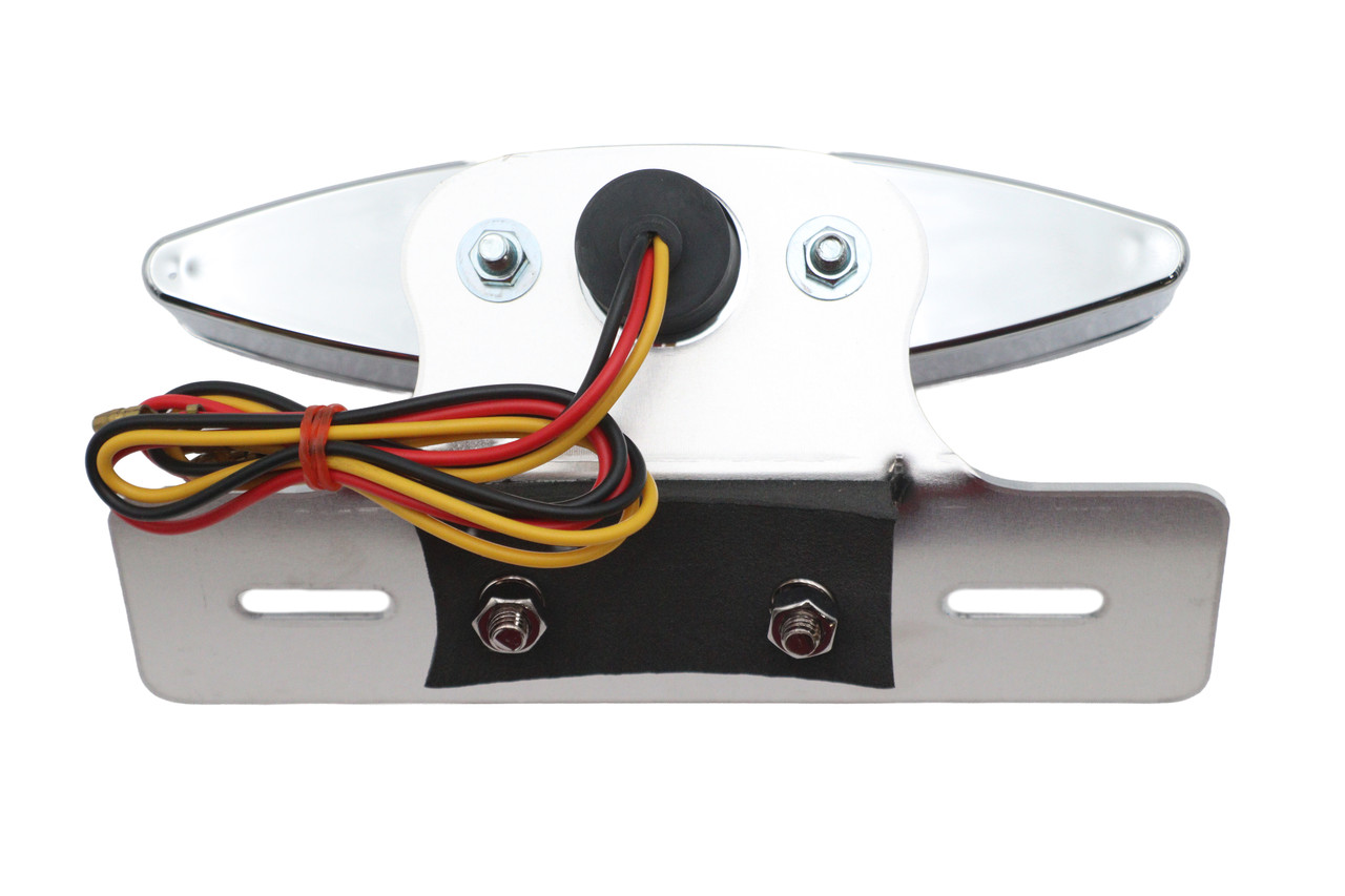 Wyatt Gatling #20-6588 - Chrome Snake Eye Fender Mount Tail Lamp Kit