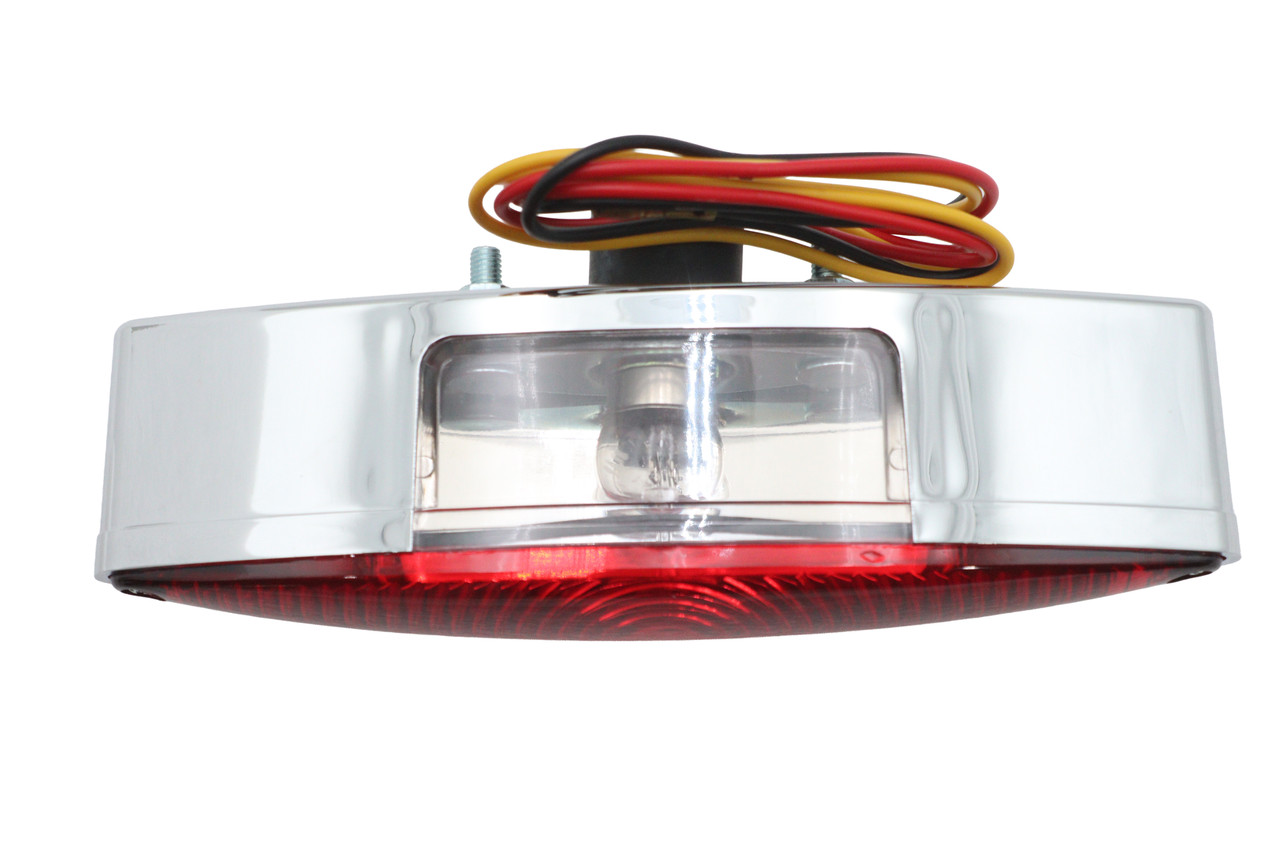 Wyatt Gatling #20-6588-A - Chrome Snake Eye Style Tail Lamp
