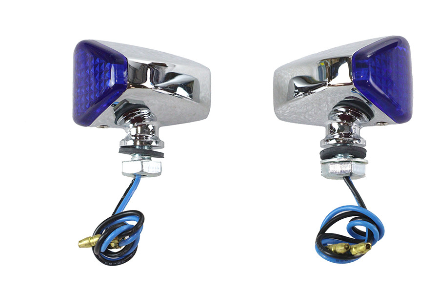 Wyatt Gatling #12-6034LLED - LED Diamond Blue Lens Marker Lamp Set