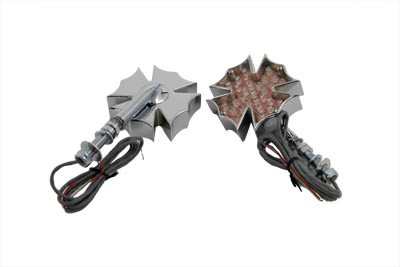 Wyatt Gatling #76315S4 - Fireman Cross Turn Signal Set Short Stud Type