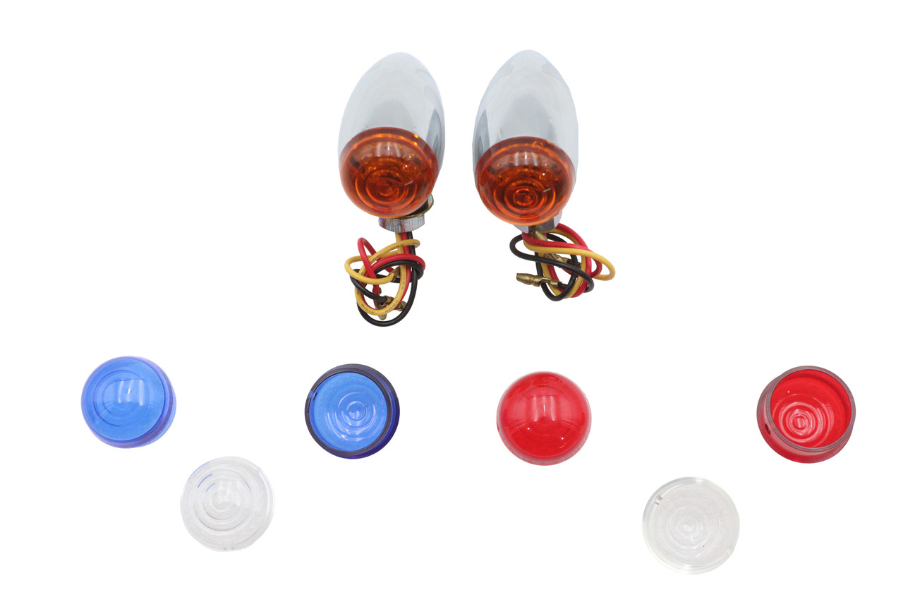 Wyatt Gatling #20-6589SLEDK - Mini Amber LED Bullet Lens Marker Lamp Set
