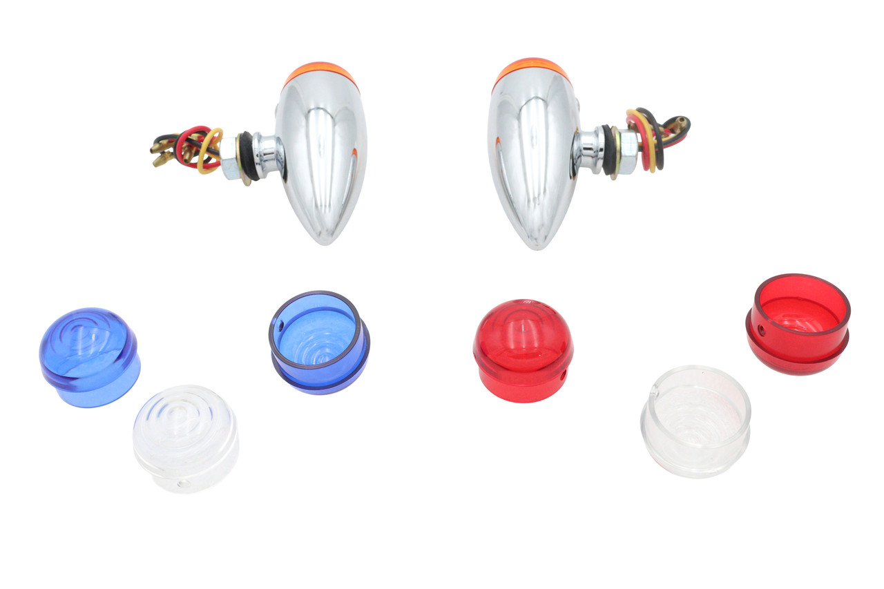 Wyatt Gatling #20-6589SLEDK - Mini Amber LED Bullet Lens Marker Lamp Set