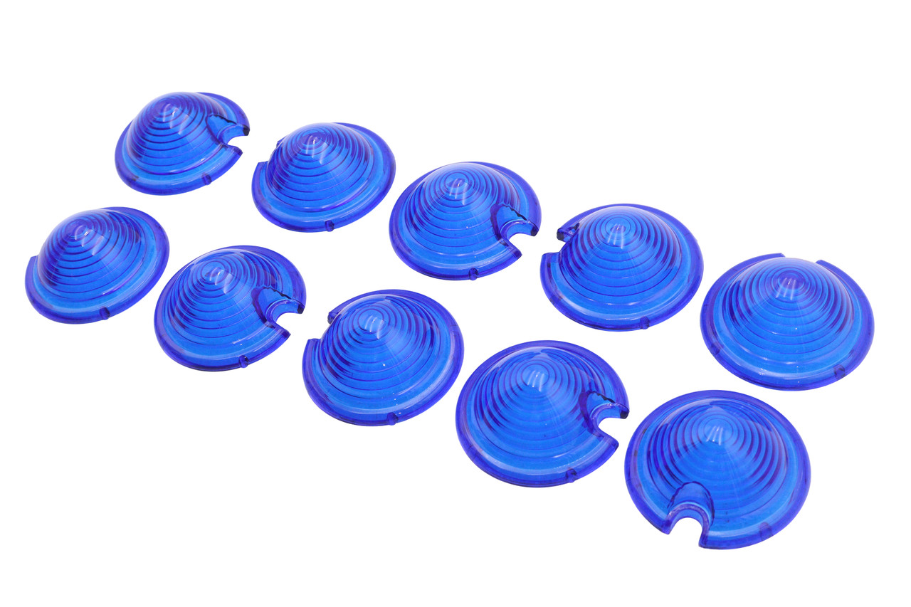 Wyatt Gatling #19494B - Bullet Style Marker Lamp Blue Lens