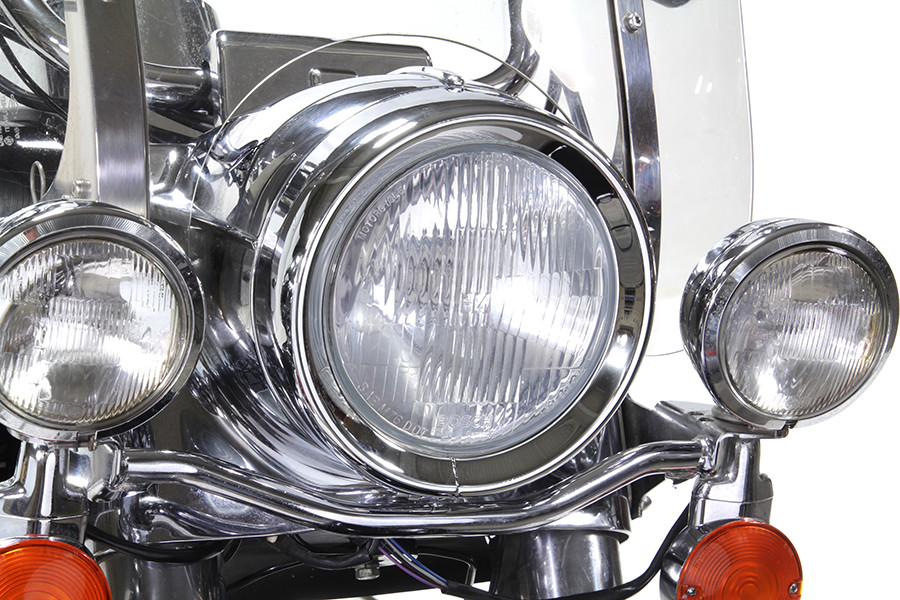 Wyatt Gatling #69627-99 - 7 inch Headlamp Chrome Frenched Trim Ring