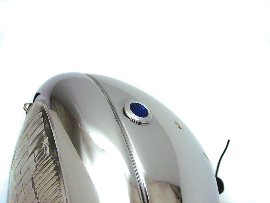 Wyatt Gatling - Vintage 7 inch Round Headlamp 12 Volt