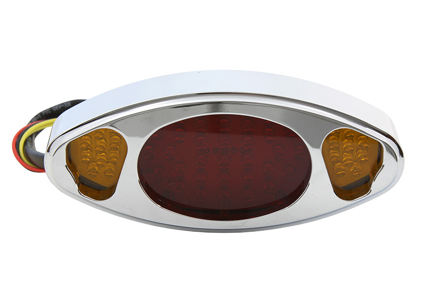 Wyatt Gatling #76119 - Wyatt Gatling Chrome LED Tail Lamp Assembly