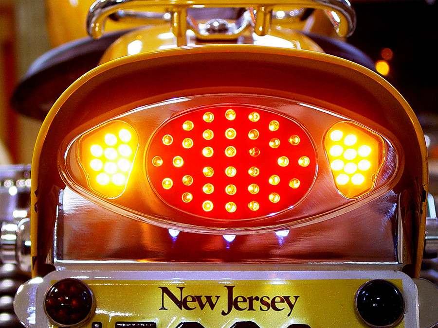Wyatt Gatling #76119 - Wyatt Gatling Chrome LED Tail Lamp Assembly