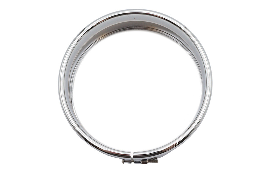 Wyatt Gatling #69625-99 - 5-3/4 inch Outer Headlamp Chrome Frenched Trim Ring