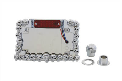V-Twin #08712 - Chrome Skull Type Tail Lamp Assembly