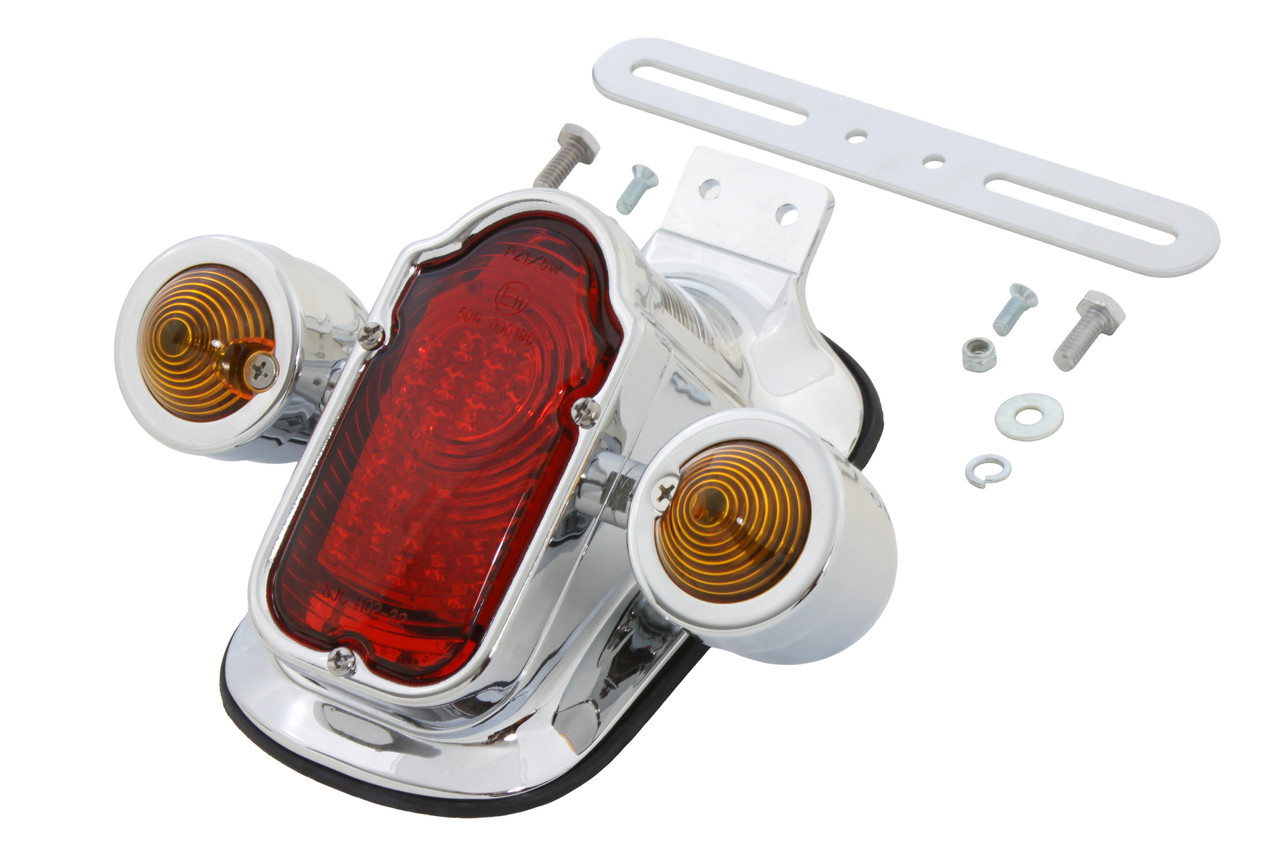 Wyatt Gatling #12-0410LED - Tail Lamp Assembly Tombstone Style with Bullet Lamp