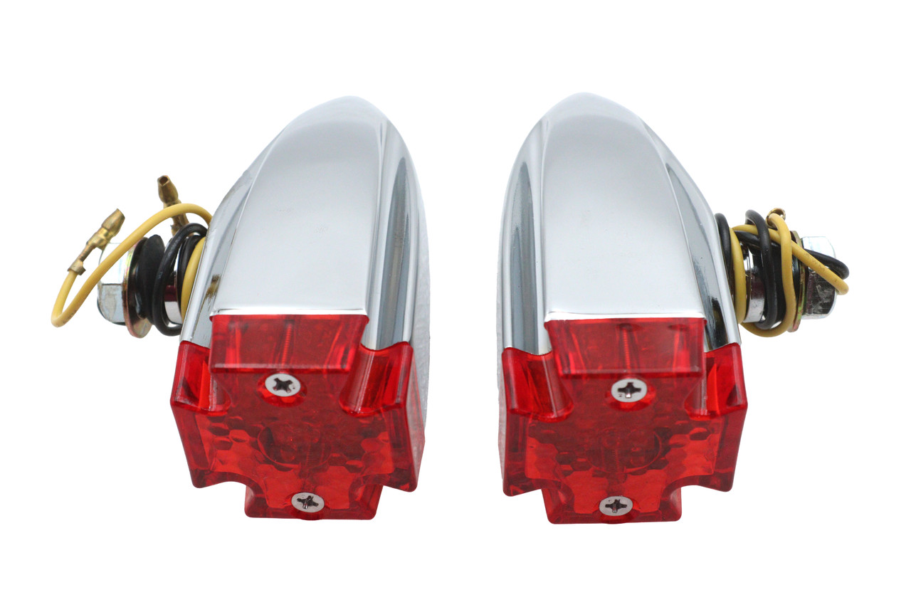 Wyatt Gatling #20-6576RA - Red Lens with Amber LED Marker Lamp Set