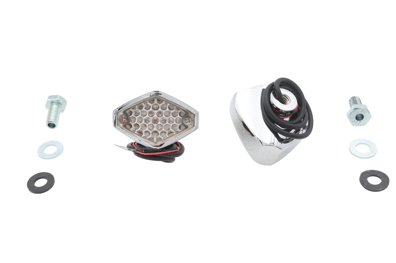 Wyatt Gatling #76028RS1 - Red LED Clear Lens Micro Marker Lamp Set