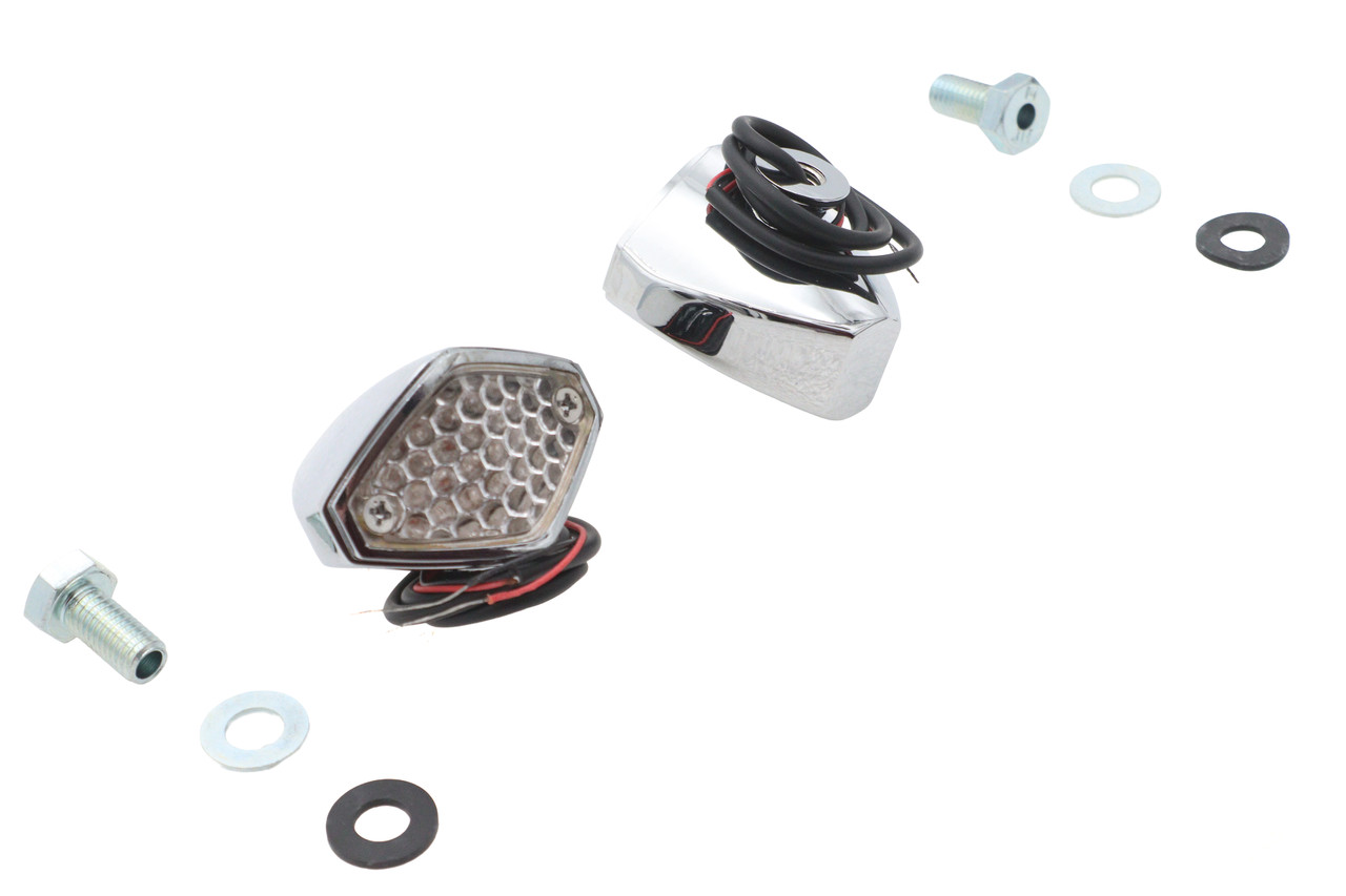 Wyatt Gatling #76028RS1 - Red LED Clear Lens Micro Marker Lamp Set