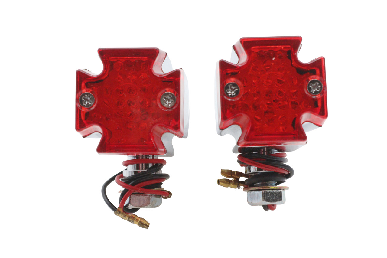 Wyatt Gatling #20-6576 - Maltese Red Lens and LED Marker Lamp Set