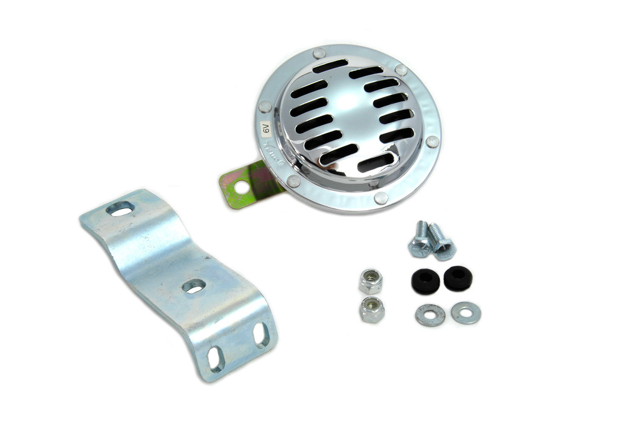Wyatt Gatling - Left Side 6 Volt Chrome Horn Kit