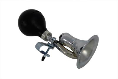 Wyatt Gatling #72995 - Classic Bugle Style Chrome Squeeze Horn