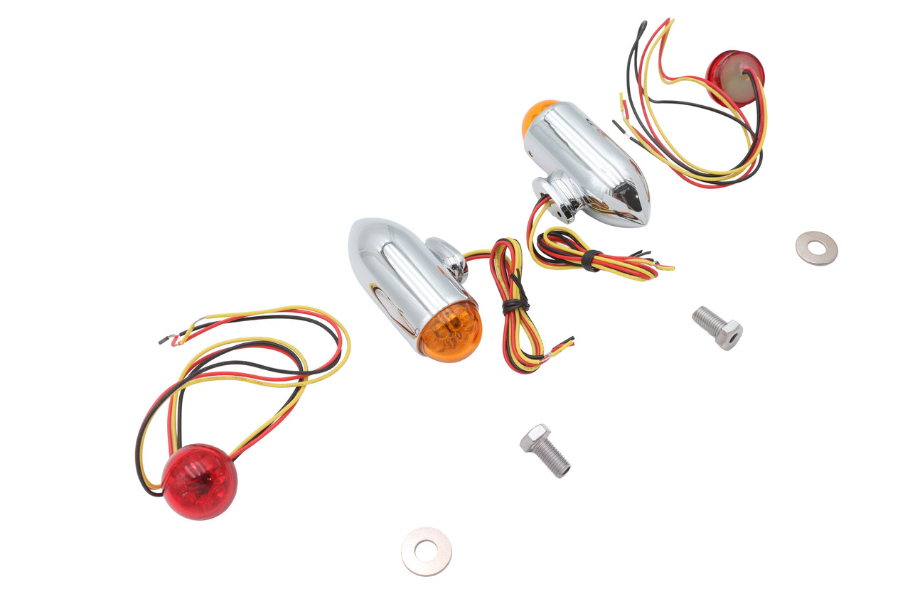 Wyatt Gatling #20-0384-ALED - Bullet Marker Lamp Set with Red and Amber LEDs