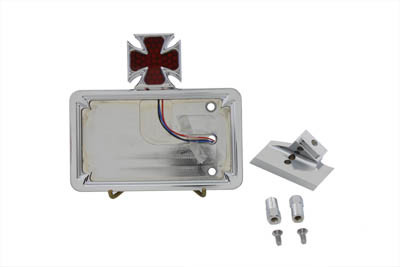 V-Twin - Chrome Horizontal LED Tail Lamp Kit Maltese Style