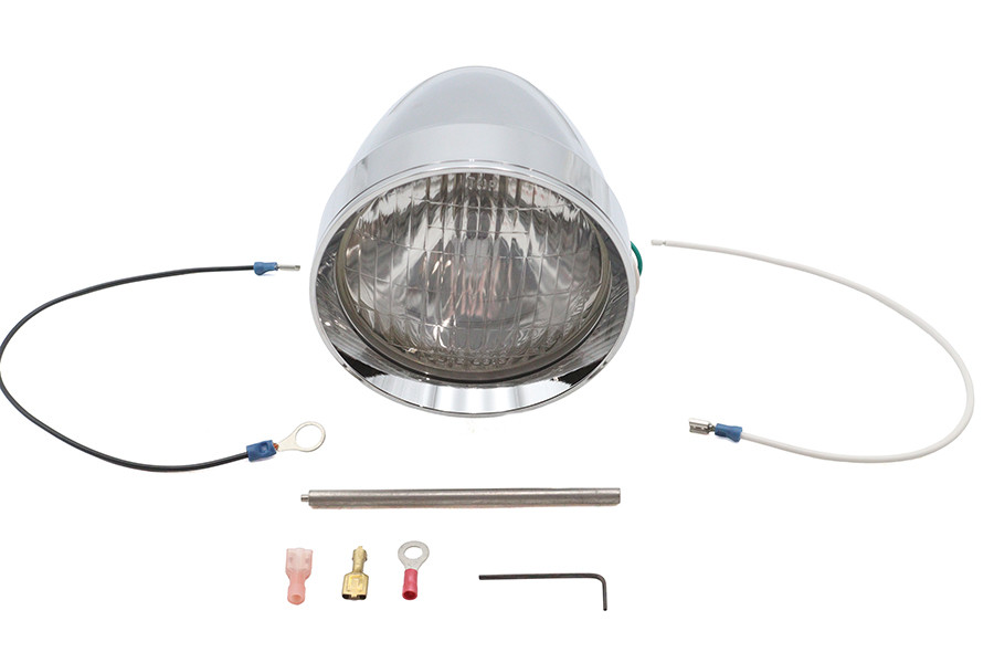 Wyatt Gatling #20-6062A - 4-1/2 inch Billet Spotlamp with Bulb