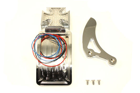 Wyatt Gatling #165297 - Chrome Curved Tail Lamp Kit Maltese Type